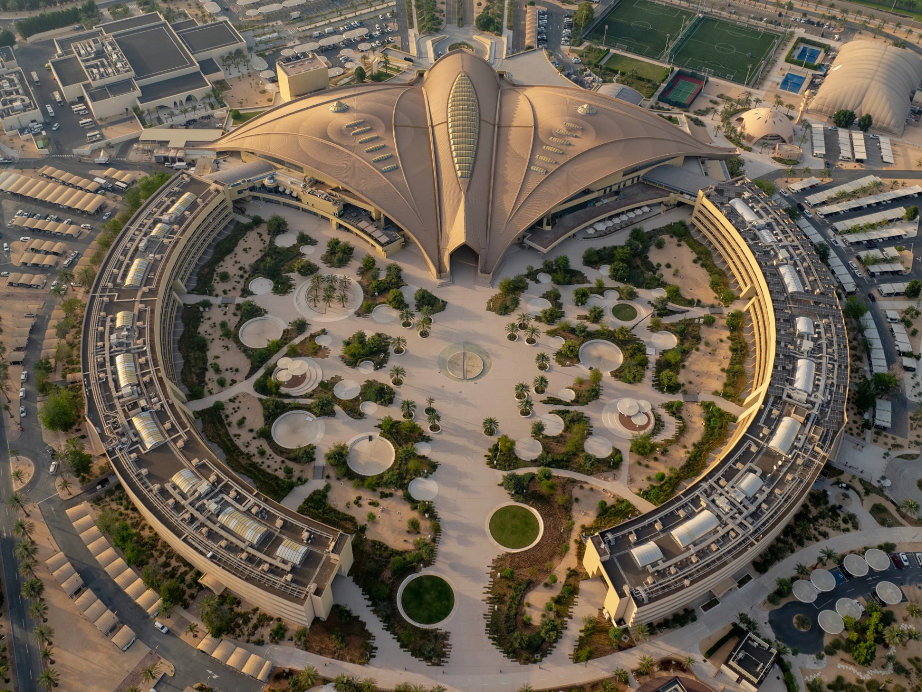 Erth Abu Dhabi hotel aerial view